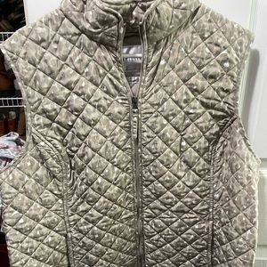 Van-Heusen leopard print vest.